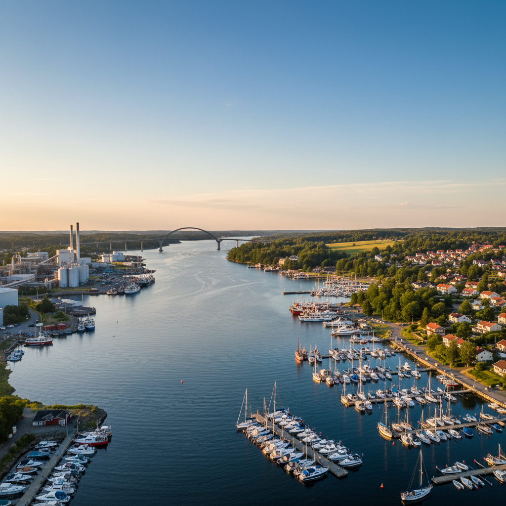 Panorama over Stenungsund